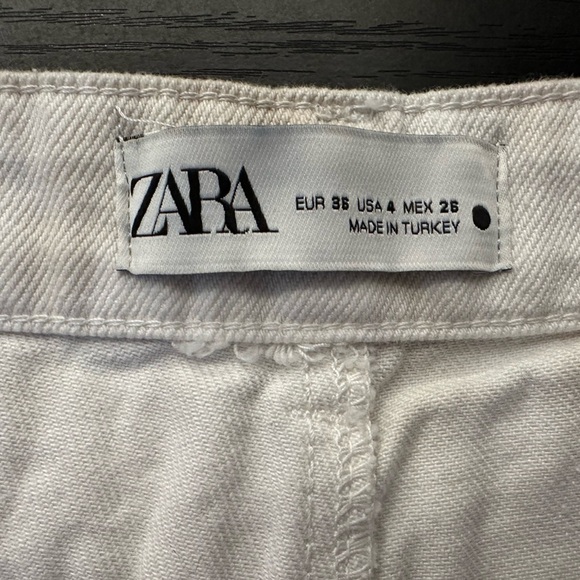 Zara Cream & White Straight Leg Jean - Picture 11 of 12
